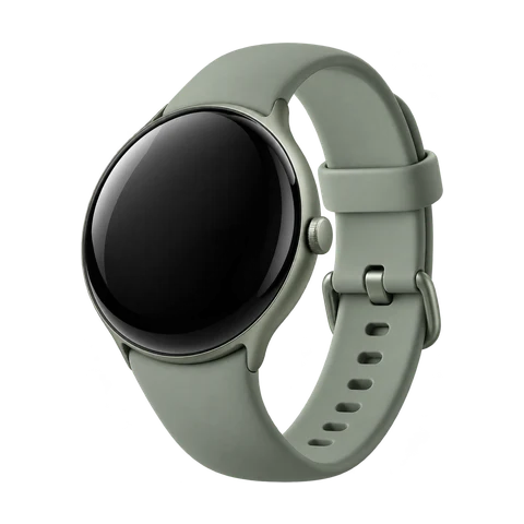 Round smartwatch with domed glass product photograph
